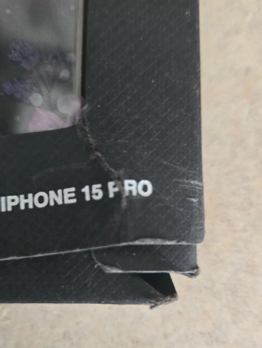 COACH Purple Floral iPhone 15 Pro MagSafe Case New In Box But Ripped Package